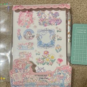 Cute Floral and Character Stickers